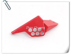 중국 최대 통제 10mm 수갑 직경을 가진 빨간 A3 강철 표준 공 벨브 차단 협력 업체