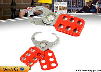 중국 빨간 비닐이 1 인치/1.5 인치 자물쇠 수갑을 입힌 6개의 구멍을 밖으로 안전 장치 협력 업체
