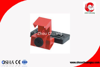중국 120/277V 스위치를 위한 빨간 나일론 플라스틱 안전성 클램프온 브레이커 잠금 협력 업체