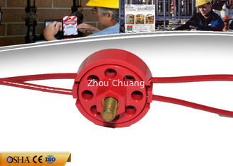 중국 ZC-L31 휠 저항 케이블 잠금, CE 119g  PVC 코팅된 잠금 태그아웃 협력 업체