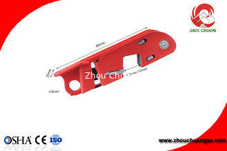 중국 2018 새로운 플라스틱 주된 자물쇠 빨간 중간 차단기 차단 ZC-DW11 협력 업체