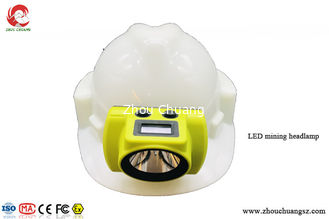 중국 시간, 날짜, 건전지 수용량 방수 IP68 동안 OLED 스크린을 가진 LED 광업 모자 램프 협력 업체