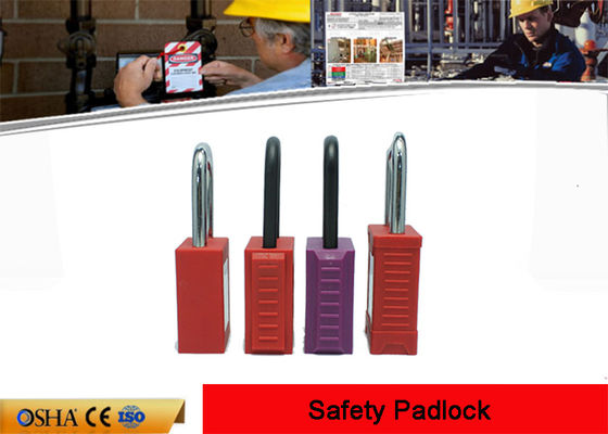 Osha 38mm PVC 꼬리표를 가진 나일론 비전도성 PA 몸 안전 차단 통제 협력 업체