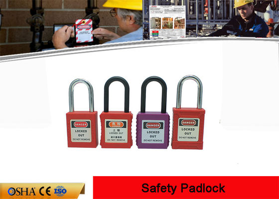 Osha 38mm PVC 꼬리표를 가진 나일론 비전도성 PA 몸 안전 차단 통제 협력 업체